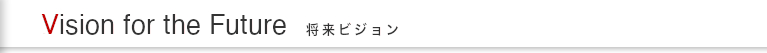 Vision 将来ビジョン